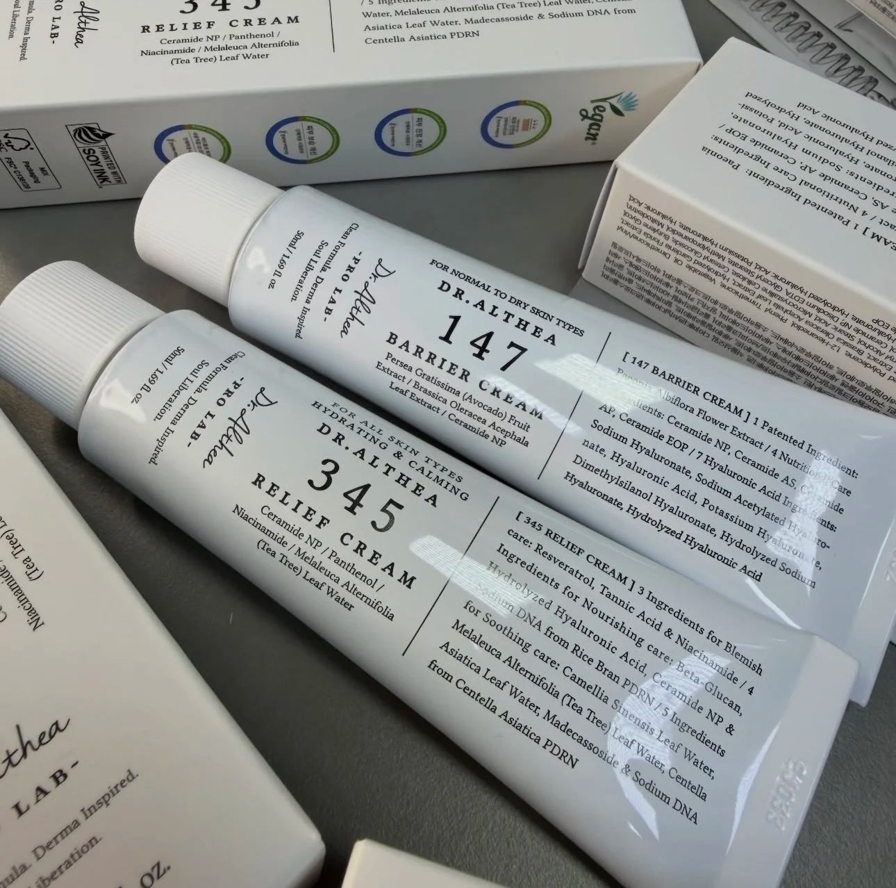 345 Relief Cream 60ML 100ML Antioxidant Shrink Pores Lightweight Lasting Serum Hydrating Smoothing Essence Mist 147